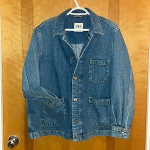 Oversized Denim Chore Jacket